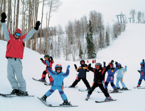 Подвижные игры зимой на лыжах для детей